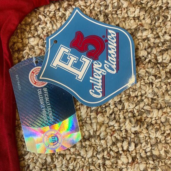 New Proud To Be A Oklahoma Sooner Crop Top T-Shirt College Sports Fan Tee Bling - Picture 5 of 7